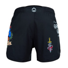 GROUNDGAME OLD SCHOOL light FIGHTSHORTS - BLACK
